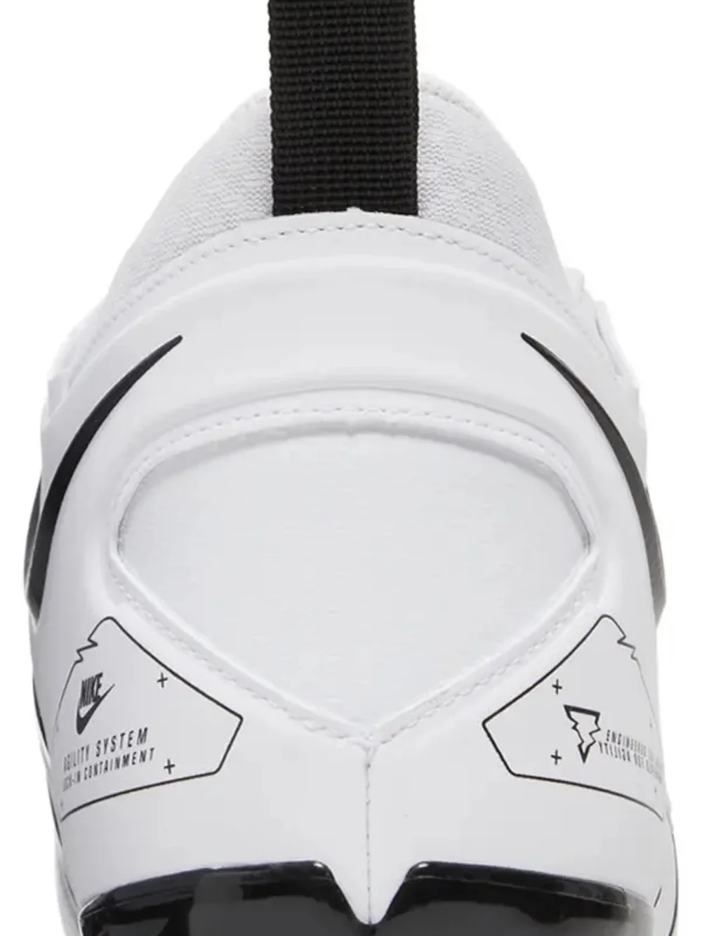 Nike Men’s White Soccer/Football Cleats with Black Swoosh Size 14